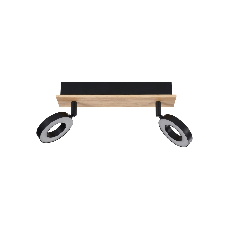 Eglo - LED taškinis šviestuvas 2xLED/4,2W/230V juoda/ruda