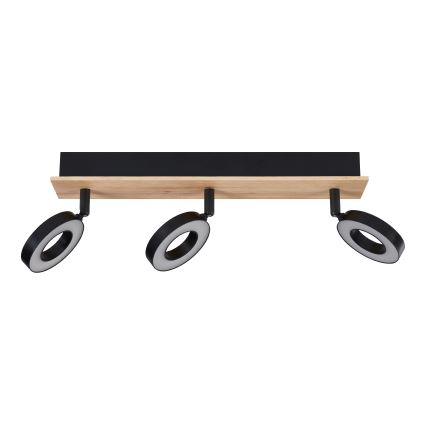 Eglo - LED taškinis šviestuvas 3xLED/4,2W/230V juoda/ruda