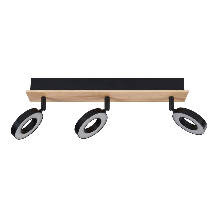 Eglo - LED taškinis šviestuvas 3xLED/4,2W/230V juoda/ruda