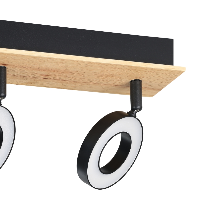 Eglo - LED taškinis šviestuvas 3xLED/4,2W/230V juoda/ruda