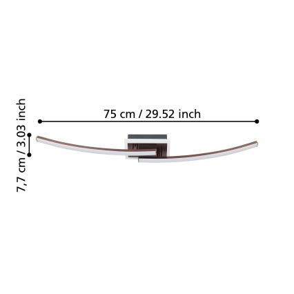 Eglo - LED lubinis šviestuvas LED/12W/230V 4000K varis