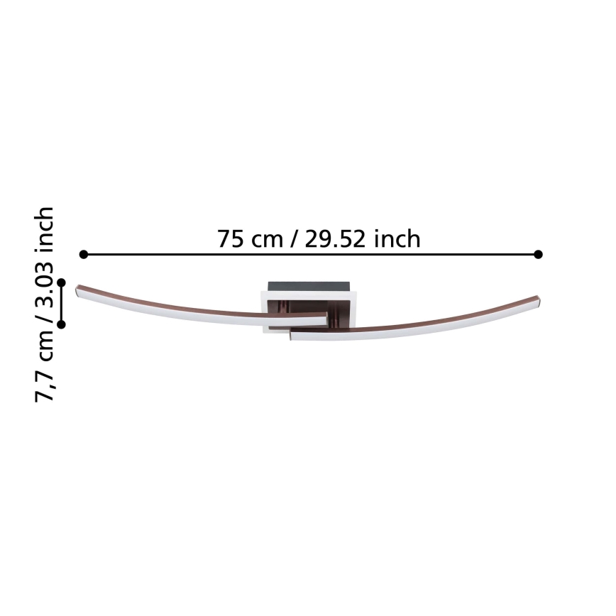 Eglo - LED lubinis šviestuvas LED/12W/230V 4000K varis