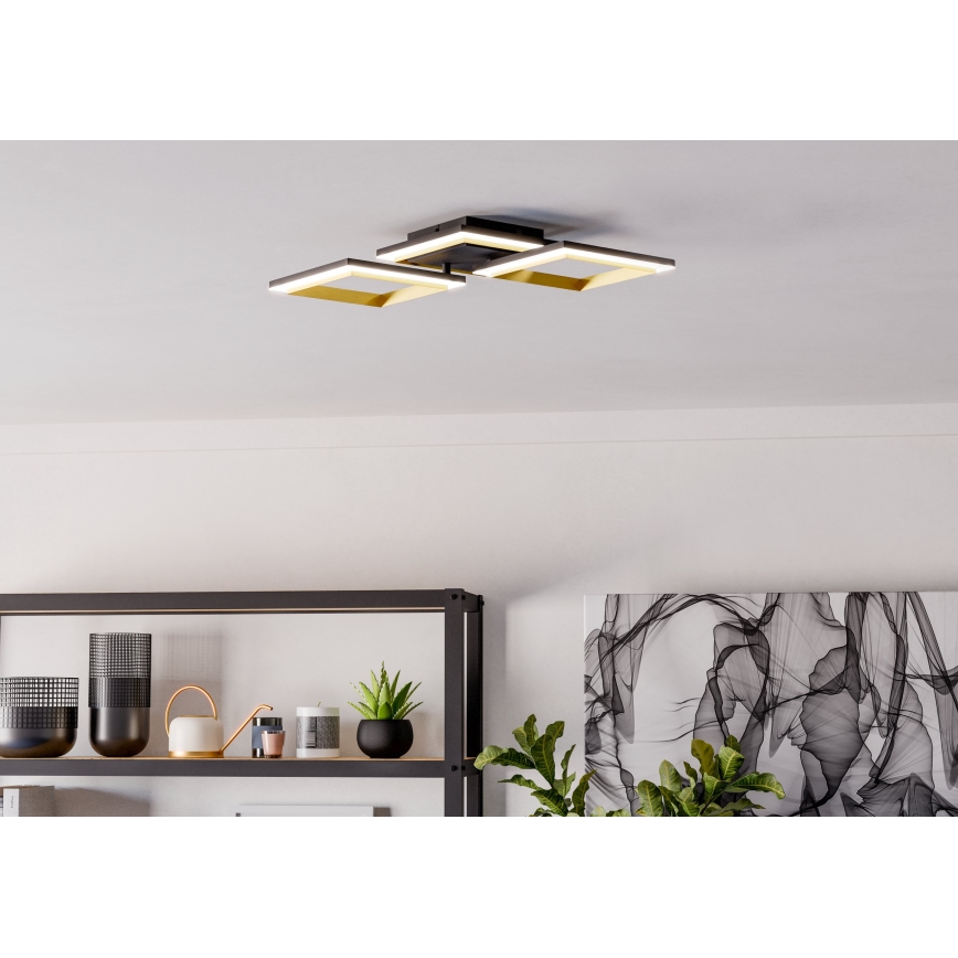Eglo - LED Pritemdomas lubinis šviestuvas LED/20W/230V 4000K juoda/auksas
