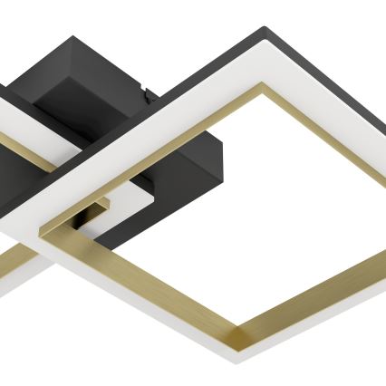 Eglo - LED Pritemdomas lubinis šviestuvas LED/18,4W/230V 4000K juoda/auksas