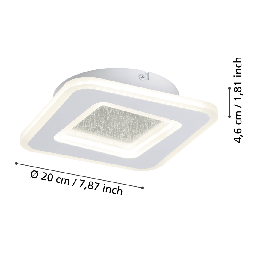 Eglo - LED sieninis šviestuvas LED/12W/230V 4000K balta