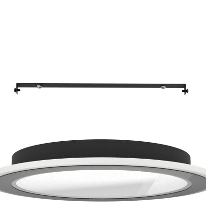 Eglo - LED Pritemdomas lubinis šviestuvas LED/20W/230V 2700-6500K juoda + nuotolinio valdymo pultas