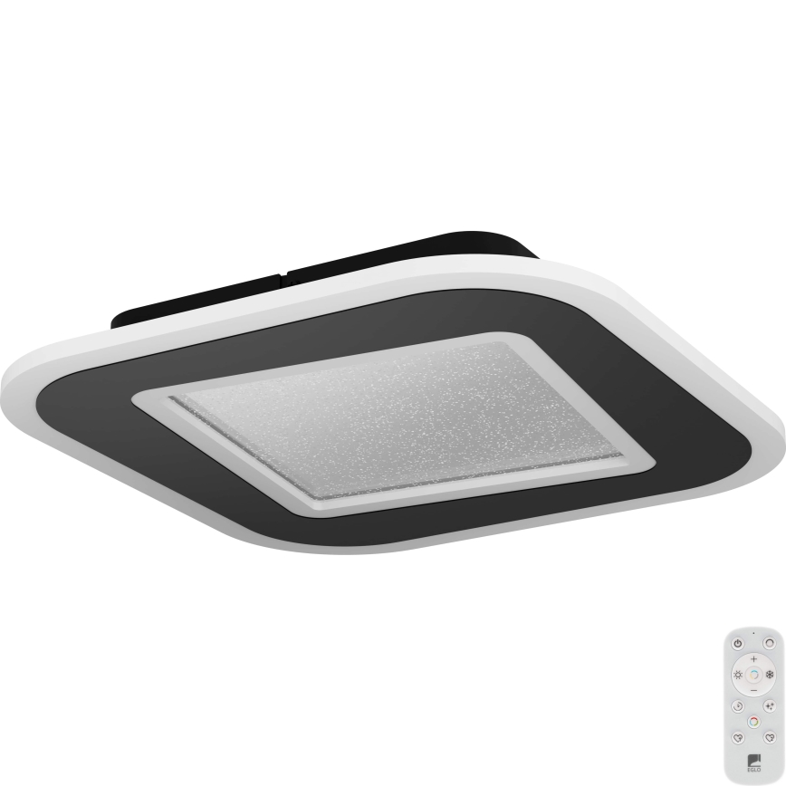 Eglo - LED Pritemdomas lubinis šviestuvas LED/20W/230V 2700-6500K juoda + nuotolinio valdymo pultas