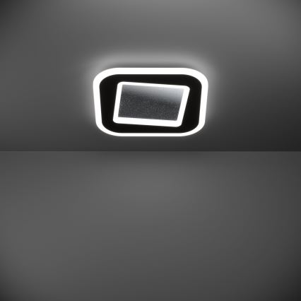 Eglo - LED Pritemdomas lubinis šviestuvas LED/20W/230V 2700-6500K juoda + nuotolinio valdymo pultas