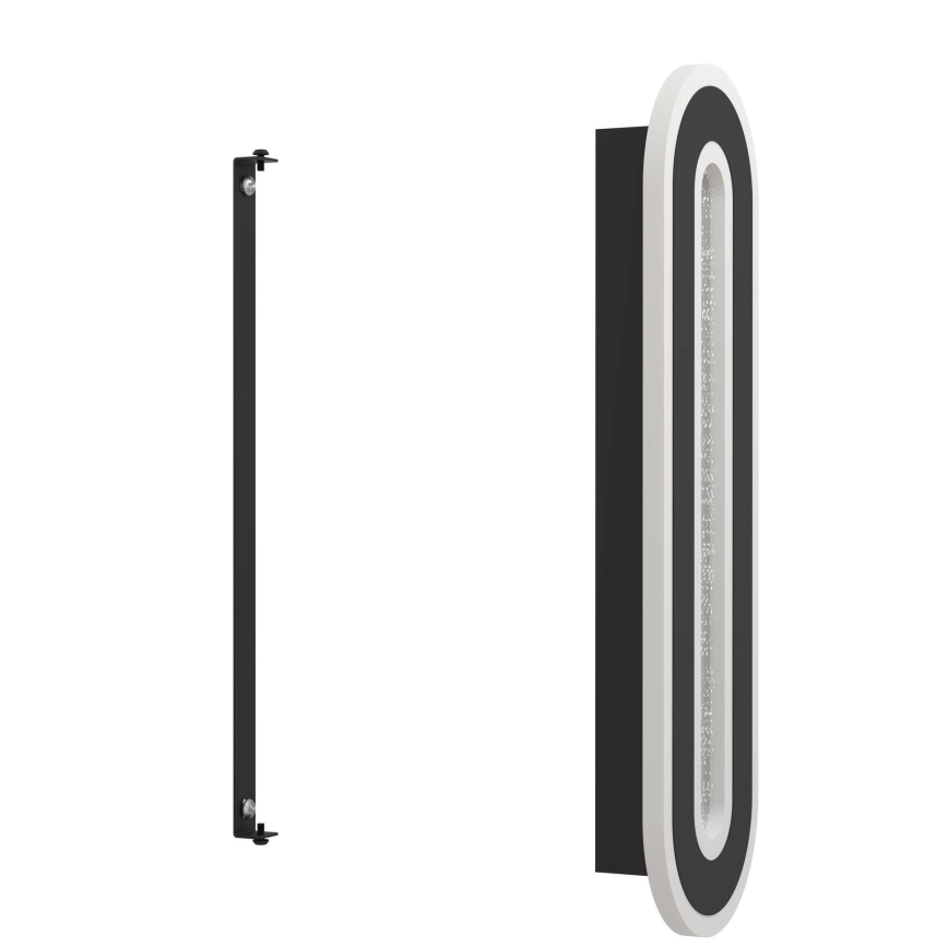 Eglo - LED sieninis šviestuvas LED/12W/230V 4000K juoda