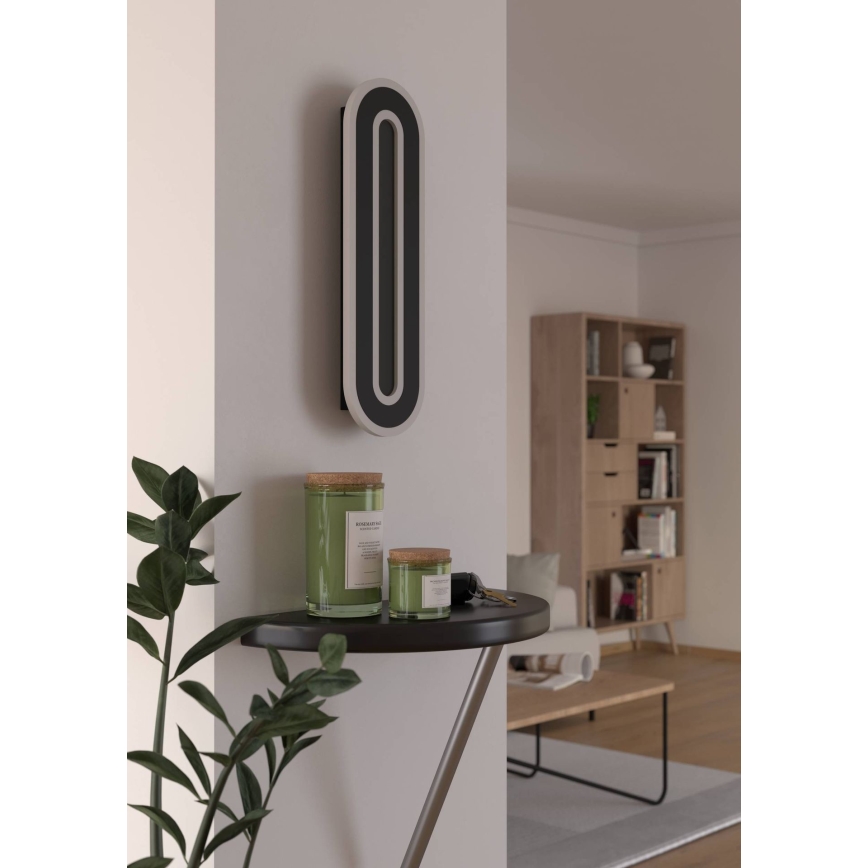 Eglo - LED sieninis šviestuvas LED/12W/230V 4000K juoda