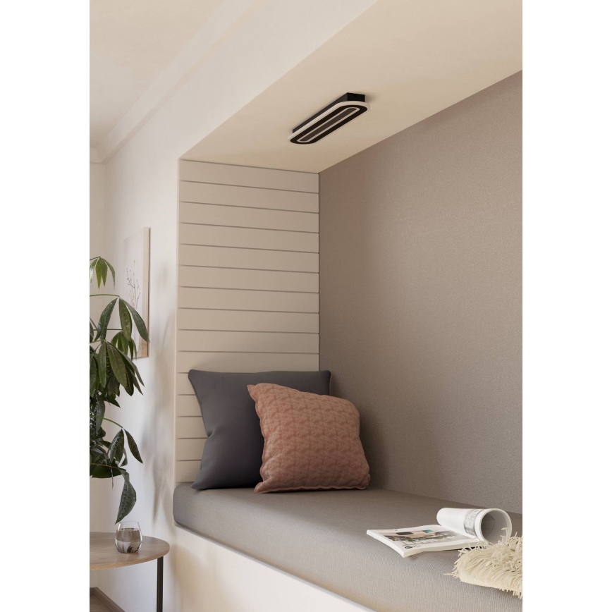 Eglo - LED Pritemdomas lubinis šviestuvas LED/20W/230V 2700-6500K juoda + nuotolinio valdymo pultas