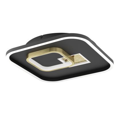 Eglo - LED lubinis šviestuvas LED/16,2W/230V + LED/9,2W 38x38 cm juoda/auksinė