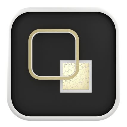 Eglo - LED lubinis šviestuvas LED/16,2W/230V + LED/9,2W 38x38 cm juoda/auksinė