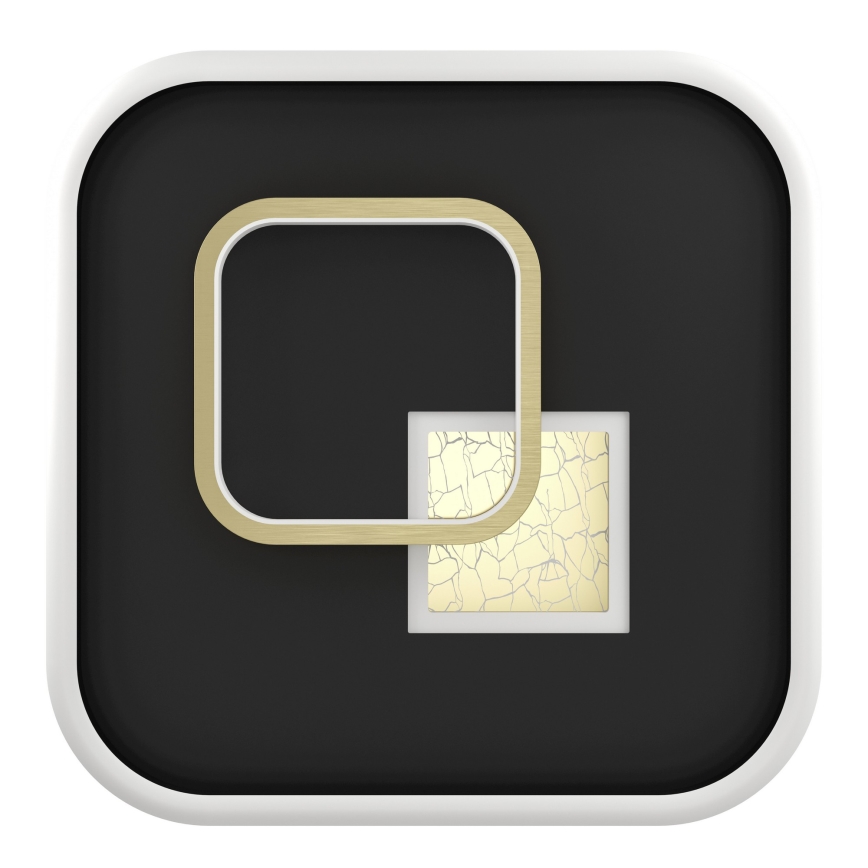 Eglo - LED lubinis šviestuvas LED/16,2W/230V + LED/9,2W 38x38 cm juoda/auksinė