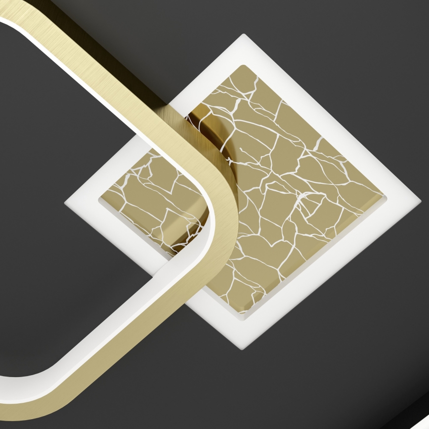 Eglo - LED lubinis šviestuvas LED/16,2W/230V + LED/9,2W 38x38 cm juoda/auksinė