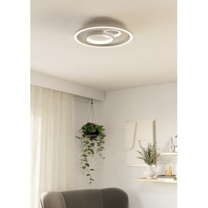 Eglo - LED lubinis šviestuvas 1xLED/14W/230V + 1xLED/8,5W diametras 38 cm balta
