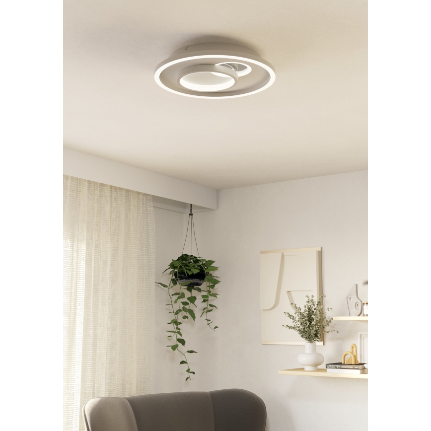 Eglo - LED lubinis šviestuvas 1xLED/14W/230V + 1xLED/8,5W diametras 38 cm balta