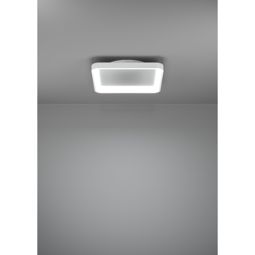 Eglo - LED Pritemdomas lubinis šviestuvas LORETELLO LED/12W/230V balta + nuotolinio valdymo pultas