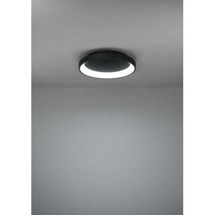 Eglo - LED Pritemdomas lubinis šviestuvas LED/12W/230V 2700-6500K juoda + nuotolinio valdymo pultas
