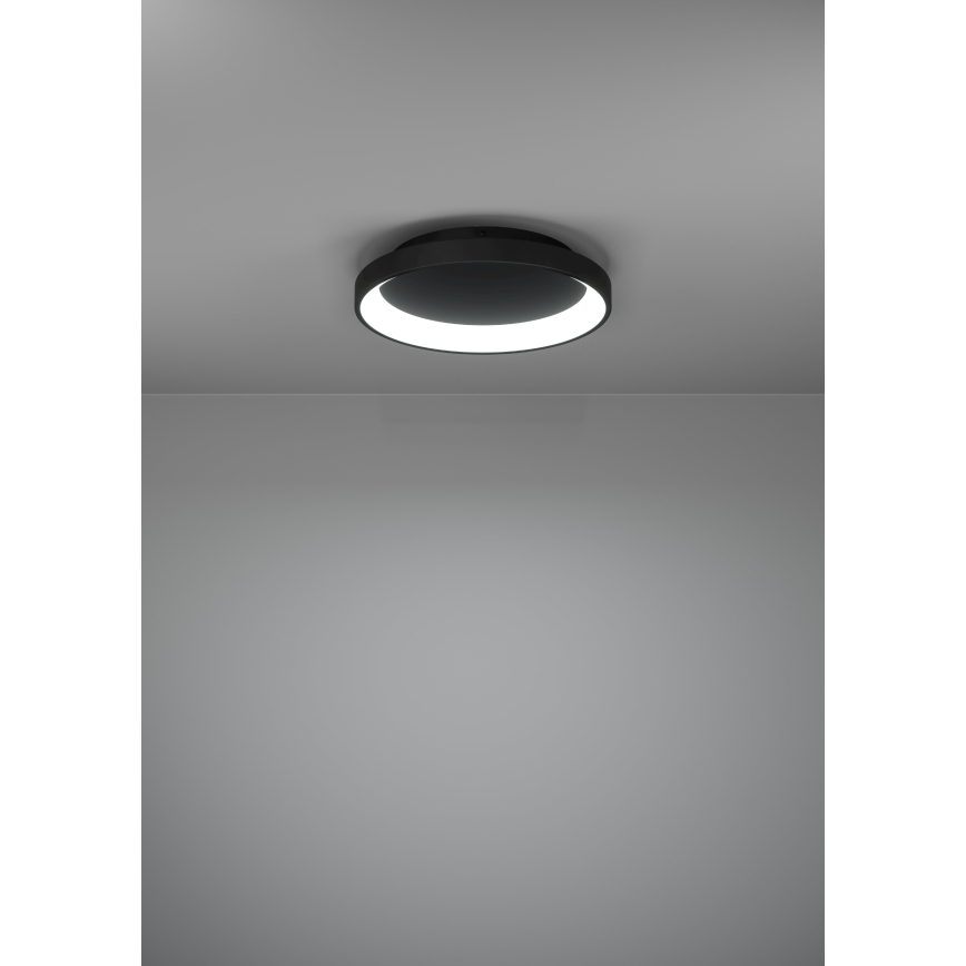 Eglo - LED Pritemdomas lubinis šviestuvas LED/12W/230V 2700-6500K juoda + nuotolinio valdymo pultas