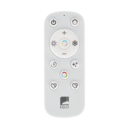 Eglo - LED Pritemdomas lubinis šviestuvas LED/12W/230V 2700-6500K juoda + nuotolinio valdymo pultas