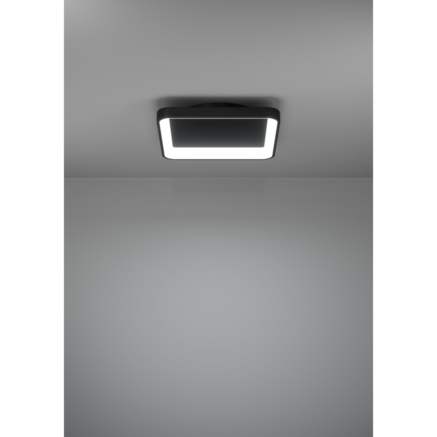 Eglo - LED Pritemdomas lubinis šviestuvas LED/12W/230V 2700-6500K juoda + nuotolinio valdymo pultas