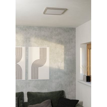 Eglo - LED lubinis šviestuvas LED/13W/230V 2700/4000/6500K 29x29 cm matinis chromas