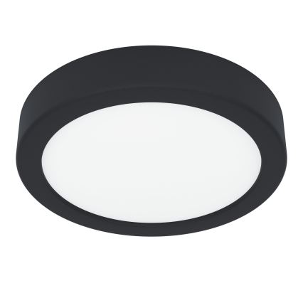 Eglo - Vonios kambario lubinis LED šviestuvas LED/7,5W/230V 2700/4000/6500K Ø 16,6 cm IP44 juodas