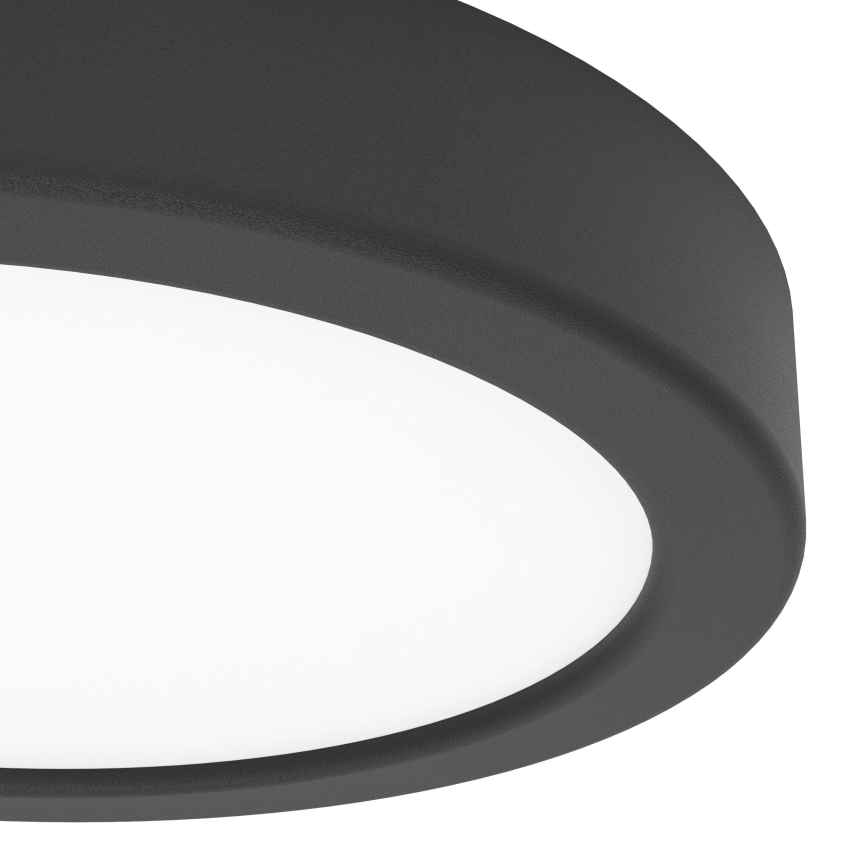 Eglo - Vonios kambario lubinis LED šviestuvas LED/7,5W/230V 2700/4000/6500K Ø 16,6 cm IP44 juodas