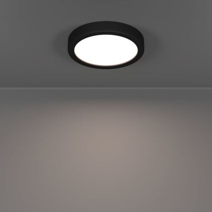 Eglo - Vonios kambario lubinis LED šviestuvas LED/7,5W/230V 2700/4000/6500K Ø 16,6 cm IP44 juodas
