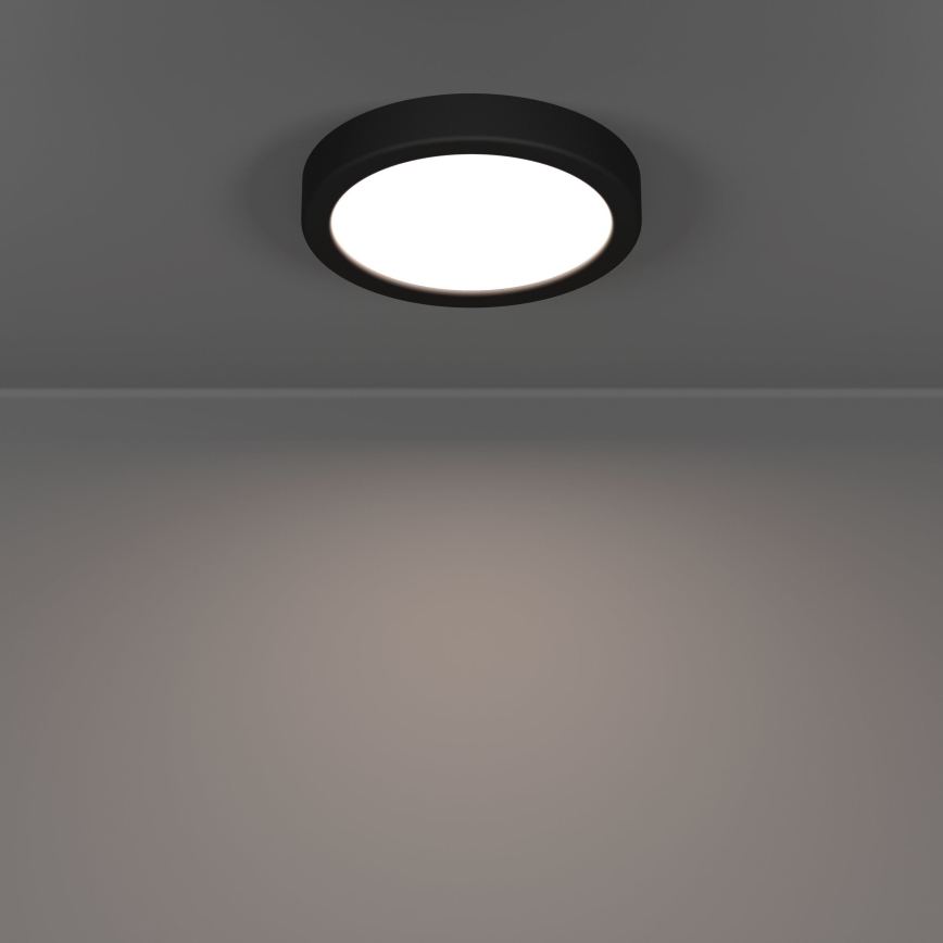 Eglo - Vonios kambario lubinis LED šviestuvas LED/7,5W/230V 2700/4000/6500K Ø 16,6 cm IP44 juodas