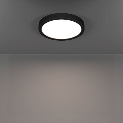 Eglo - LED vonios kambario lubinis šviestuvas LED/11,5W/230V 2700/4000/6500K skersmuo 21,1 cm IP44 juodas