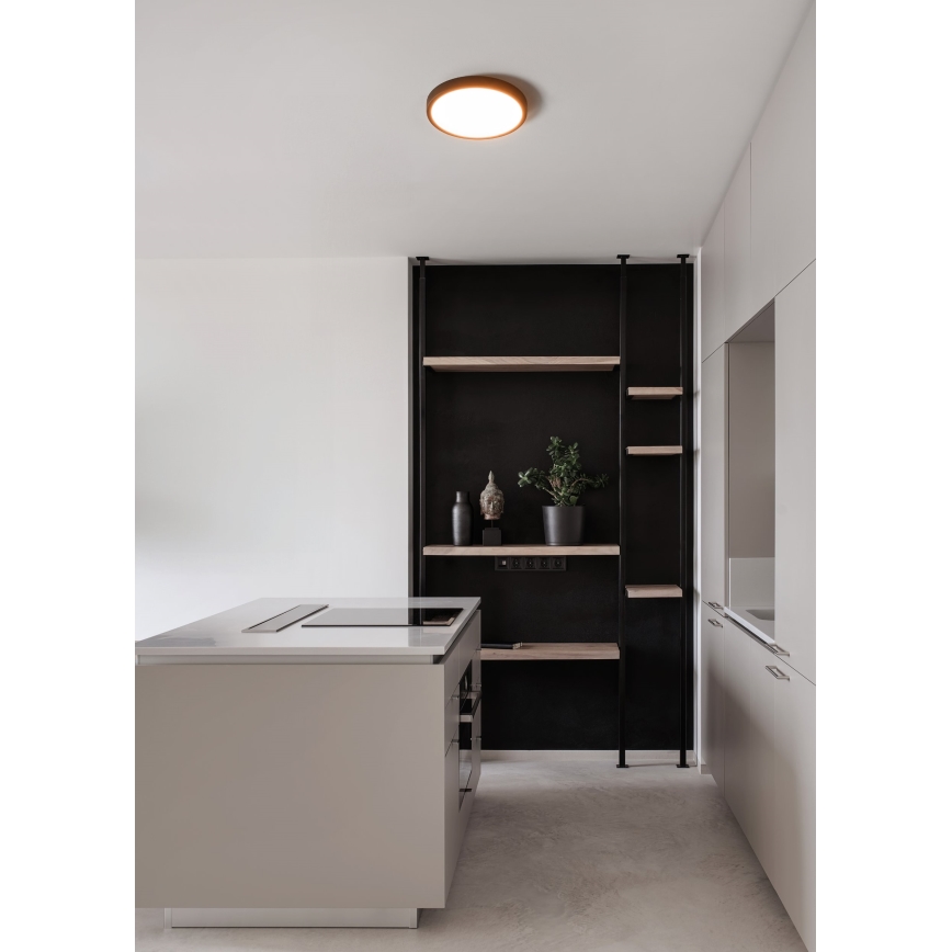 Eglo - LED vonios kambario lubinis šviestuvas LED/14,2W/230V 2700/4000/6500K skersmuo 27,8 cm IP44 juodas