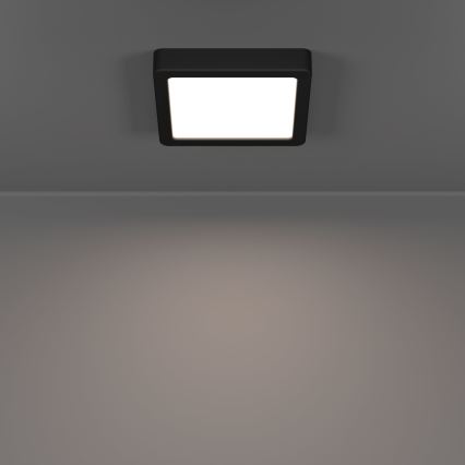Eglo - LED vonios lubinis šviestuvas LED/7W/230V 2700/4000/6500K 15x15 cm IP44 juodas