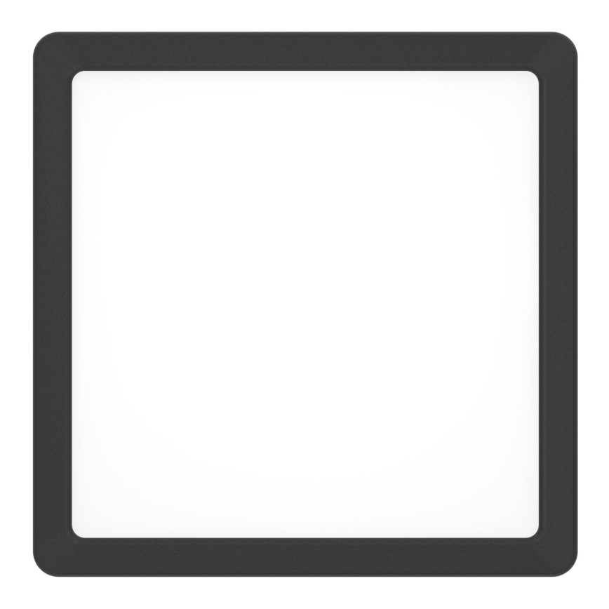 Eglo - LED vonios kambario lubinis šviestuvas LED/10,5W/230V 22x22 cm IP44 juoda