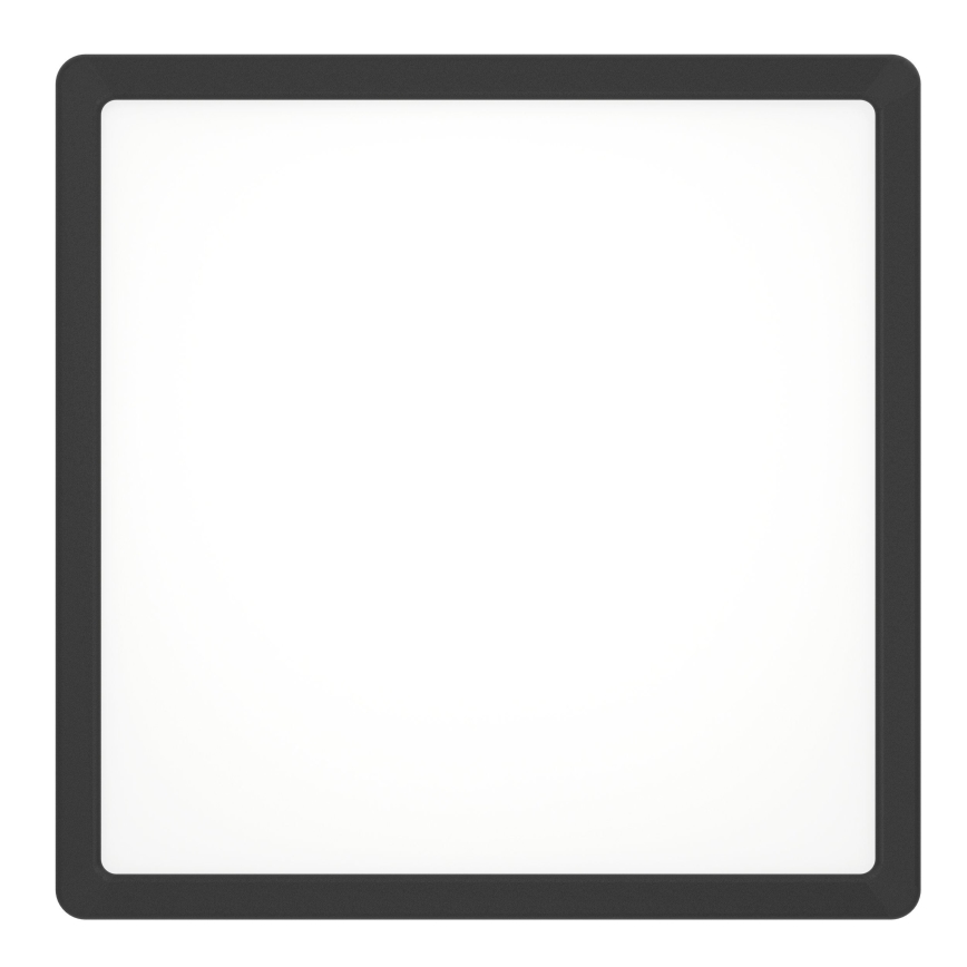 Eglo - LED vonios kambario lubinis šviestuvas LED/13W/230V 2700/4000/6500K 29x29 cm IP44 juoda