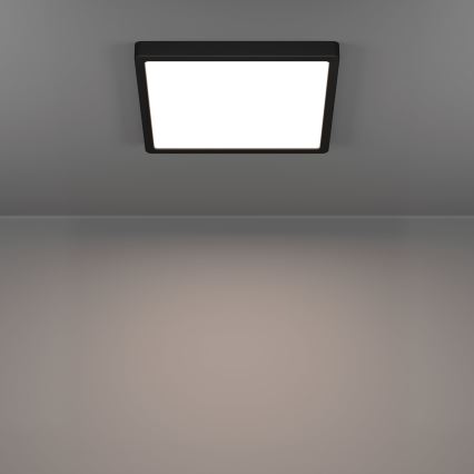 Eglo - LED vonios kambario lubinis šviestuvas LED/13W/230V 2700/4000/6500K 29x29 cm IP44 juoda