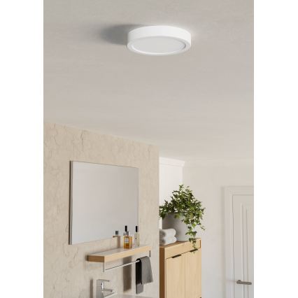 Eglo - vonios kambario lubinis LED šviestuvas LED/7,5W/230V 2700/4000/6500K skersmuo 16,6 cm IP44 balta