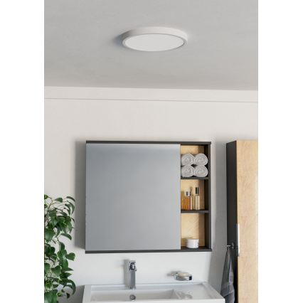 Eglo - vonios kambario LED lubinis šviestuvas LED/14,2W/230V 2700/4000/6500K skersm. 27,8 cm IP44 balta