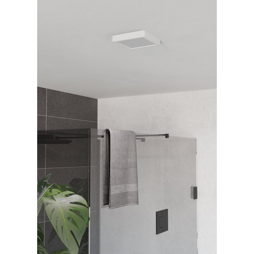 Eglo - LED vonios kambario lubinis šviestuvas LED/7W/230V 2700/4000/6500K 15x15 cm IP44 baltas