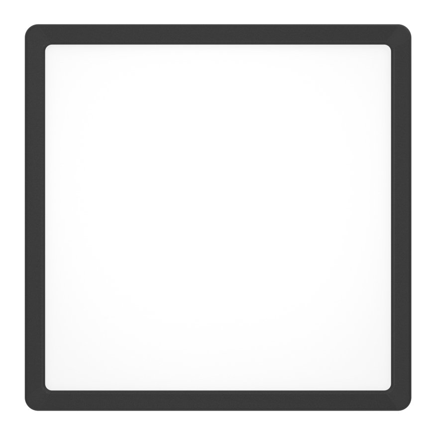 Eglo - LED RGBW, dimeriu reguliuojamas vonios lubų šviestuvas LED/13,5W/230V 2700-6500K 29,5x29,5 cm IP44 juodas