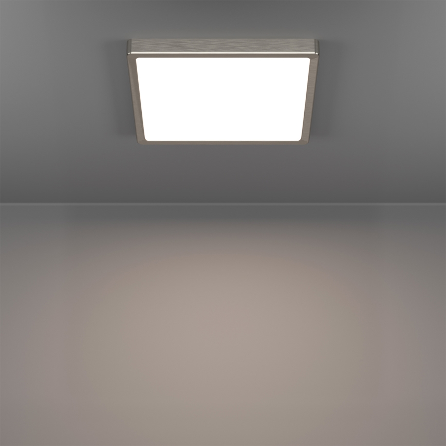 Eglo - LED RGBW dimeriuojamas vonios lubinis šviestuvas LED/13,5W/230V 2700-6500K 29,5x29,5 cm IP44 matinio chromo apdaila