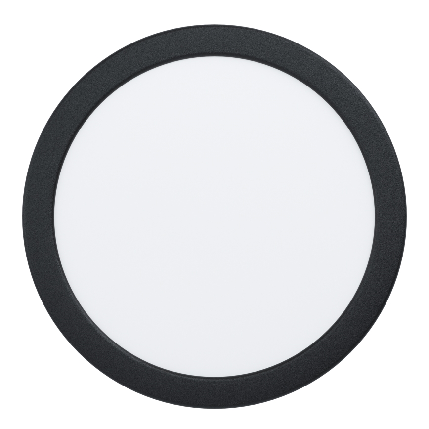 Eglo - įleidžiamasis LED šviestuvas LED/18,5W/230V 2700/4000/6500K Ø 21,6 cm juodas