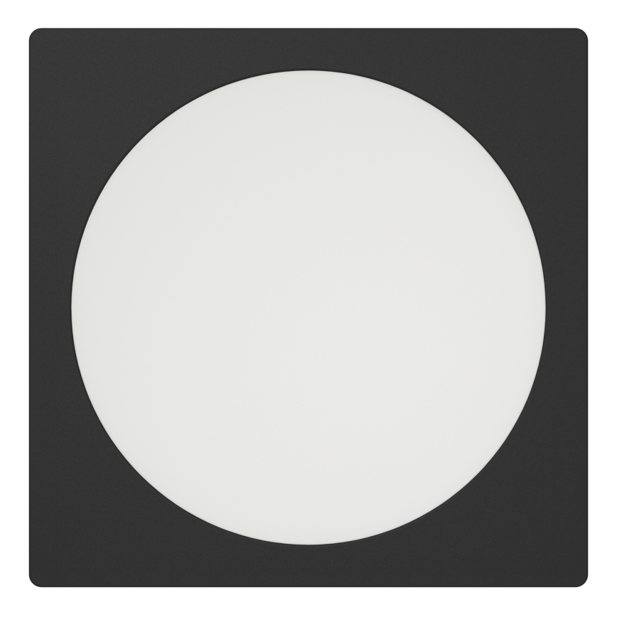 Eglo - LED įleidžiamasis lubų šviestuvas LED/18,5W/230V 2700/4000/6500K 21,6x21,6 cm juodas