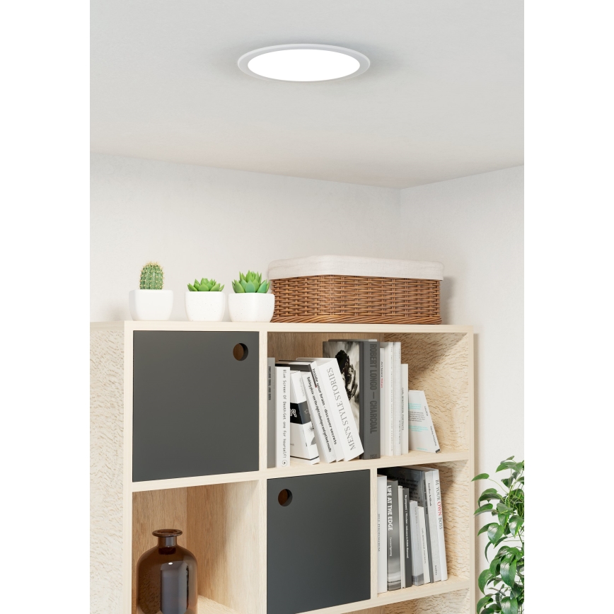 Eglo - LED įleidžiamas šviestuvas LED/18,5W/230V 2700/4000/6500K Ø 21,6 cm balta