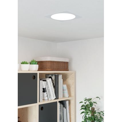 Eglo - LED įleidžiamas lubų šviestuvas LED/18,5W/230V 2700/4000/6500K 21,6x21,6 cm balta