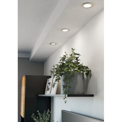 Eglo - LED įleidžiamasis šviestuvas LED/3,7W/230V 2700/4000/6500K Ø 8,8 cm matinis chromas