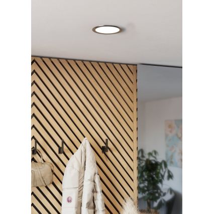 Eglo - LED įleidžiamasis šviestuvas LED/10,5W/230V 2700/4000/6500K Ø 16,8 cm matinis chromas