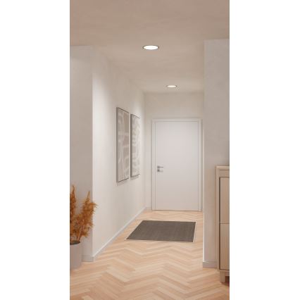 Eglo - LED įleidžiamas šviestuvas LED/18,5W/230V 2700/4000/6500K skersm. 21,6 cm matinis chromas