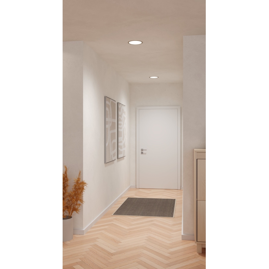 Eglo - LED įleidžiamas šviestuvas LED/18,5W/230V 2700/4000/6500K skersm. 21,6 cm matinis chromas